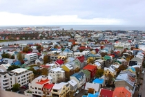 a view of Reykjavik Iceland 