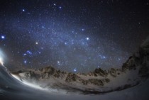A view of the stars over the central Japanese Alps 
