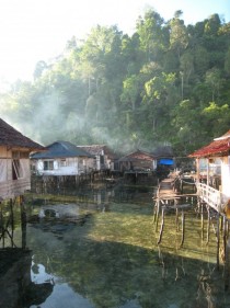 A village on water in Maluku Indonesia 