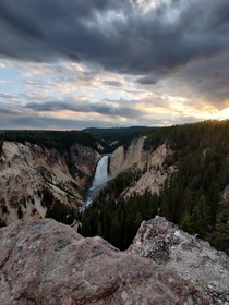 A Vivacious Fall Lower Falls Yellowstone National Park 