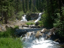 A waterfall along Paulina Creek in central Oregon 