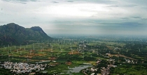 A wind farm in India Muppandal Wind Farm  MW installed capacity