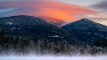 A Wintry sunrise in the Adirondacks NY 