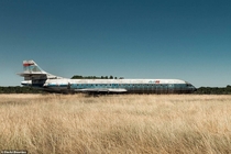 Abandoned airliner at Rennes Airport France