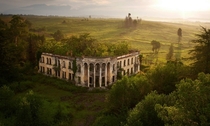 Abandoned and overgrown college in Gali Abkhazia