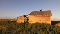 Abandoned barn in southern Alberta Canada 