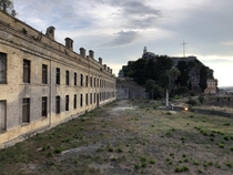 Abandoned barracks on the island of Corfu Greece 