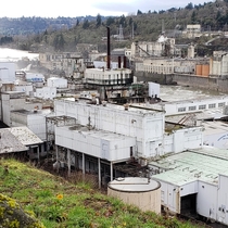 Abandoned Blue Heron Paper Mill in Oregon City 