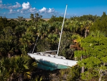 Abandoned boat in Apalachicola Florida 