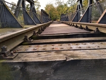 Abandoned Bridge in MagdeburgGermany I climbed a while ago