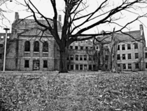 Abandoned building at Norristown State Hospital a Victorian era asylum  OC