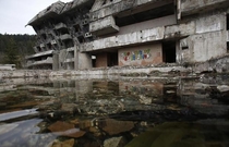 Abandoned Building From Sarajevos  Olympic Games