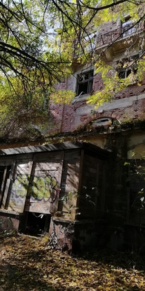 Abandoned building in Ljubljana Slovenia 
