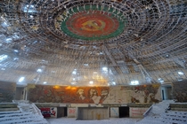 Abandoned Bulgarian Communist Party headquarters building