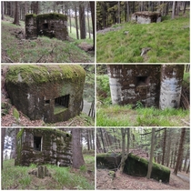 Abandoned bunkers built before WWII on Czechoslovakian border