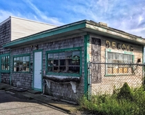 Abandoned business in the village of Buzzards Bay Massachusetts 