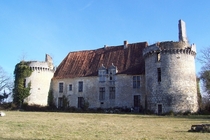Abandoned castle in Corgnac-sur-lIsle France 