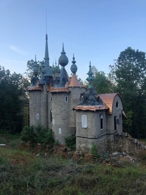 Abandoned castle in Rougemont NC The owner couldnt afford to finish building it