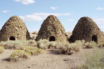 Abandoned charcoal kilns at Bristol Wells Nevada 
