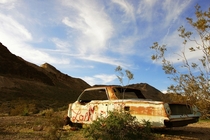 Abandoned Chevy Impala in the Desert 