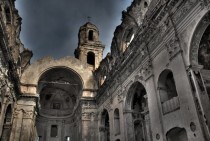 Abandoned church in Bussana Vecchia Liguria Italy 