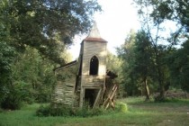 Abandoned church in the woods Chackbay Louisiana 