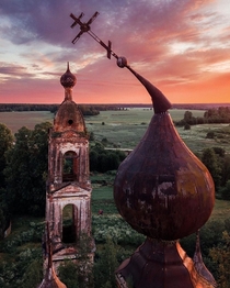 Abandoned church in the Yaroslavl region Russia