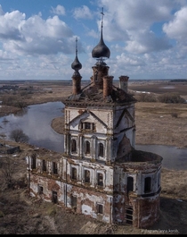 Abandoned church in Vladimir oblast Russia