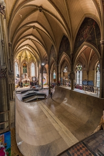 Abandoned church purchased by skaters and renovated into a dream park