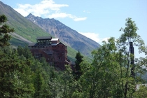Abandoned copper mine Kennecott Alaska