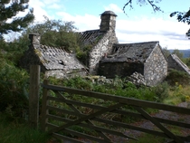 Abandoned Cottage near Betws y-Coed Wales Cliff- 