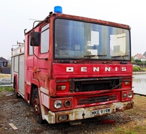 Abandoned  Dennis Fire Engine Southwold UK 