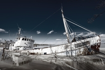 Abandoned fishing vessel