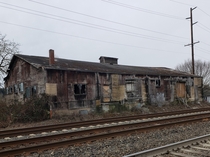 Abandoned freighthouse along the tracks in Auburn WA  Feb  OC x