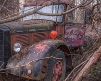 Abandoned highway department truck 