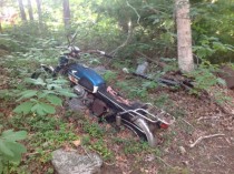 Abandoned Honda Motorcycle Cotuit MA 