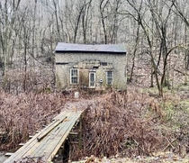 Abandoned house in a hollow