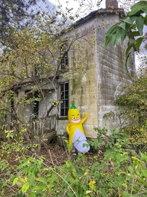 Abandoned house in Granite City IL Banana for scale