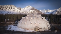 Abandoned igloo shaped hotel covered in graffiti Matanuska-Susitna Borough Alaska United States   Mike Criss