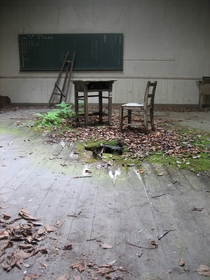 Abandoned Japanese Classroom Unknown Photographer 