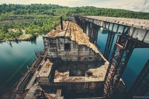 Abandoned Krapivinskaya Dam Russia  More photos in comments