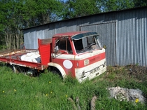 Abandoned lorry between Gvle and Sandviken Sweden OC 