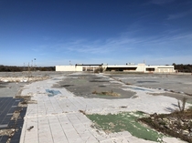 Abandoned Mall Looking Towards Montgomery Ward - USA Kansas