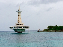 Abandoned marine research station Nassau Bahamas