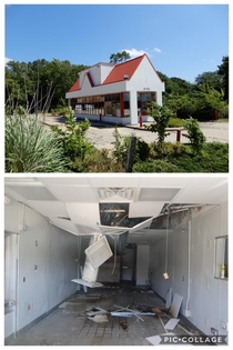 Abandoned McDonalds Express Drive-Thru Only On A HOT Day In Topeka Kansas