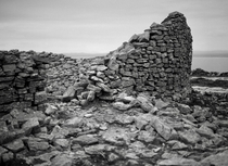 Abandoned Medieval Stone Fort Blackhead Clare Ireland