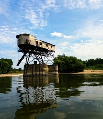 Abandoned military object on the Danube