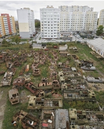 Abandoned military toys in Yuzhno-Sakhalinsk Russia