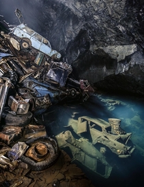 Abandoned Mine Full of Cars UK - credit Valerie LeRoy