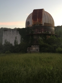 Abandoned Observatory at Walnut Point State Park Illinois